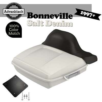 For Harley/Softail Razor Tour Trunk Pack Wrap Around BONNEVILLE SALT DENIM