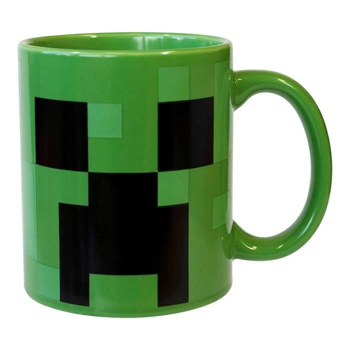 New Minecraft Creeper Face Ceramic Mug Coffee Cup