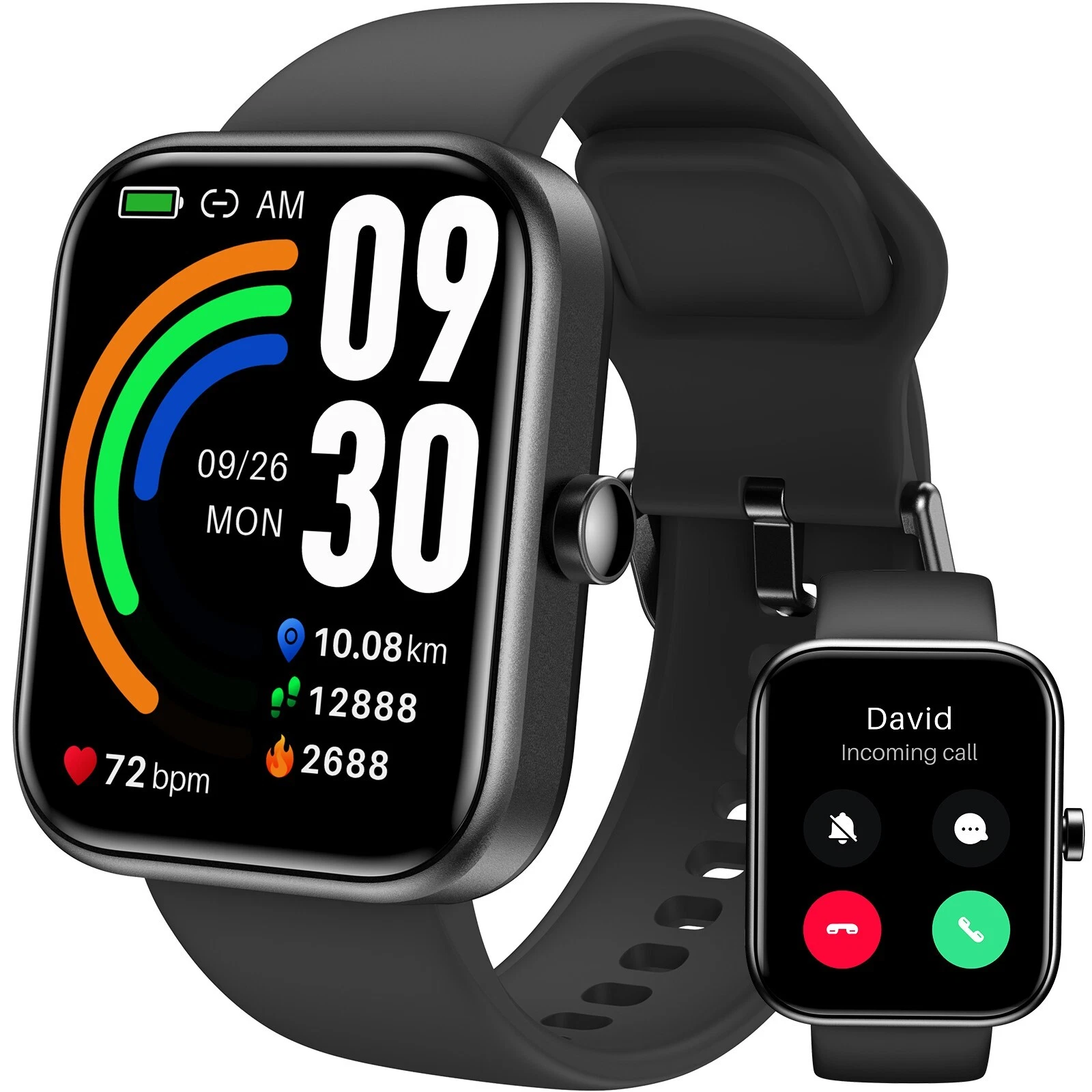 TOZO 3 Smart Watch Bluetooth 5.3 Answer/Make Call Full Touch Fitness Smartwatch