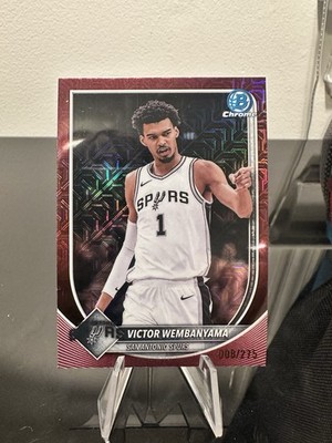 Topps 2025-26 Bowman Chrome Victor Wembanyama Spurs BCV-143 Burgundy /275