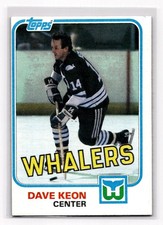 1981-82 Topps Dave Keon #83 Hartford Whalers GH01