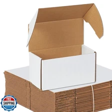 Box USA 10" Deluxe Shipping Boxes, 10 1/2"L x 5"W x 6"H, 50-Pack 