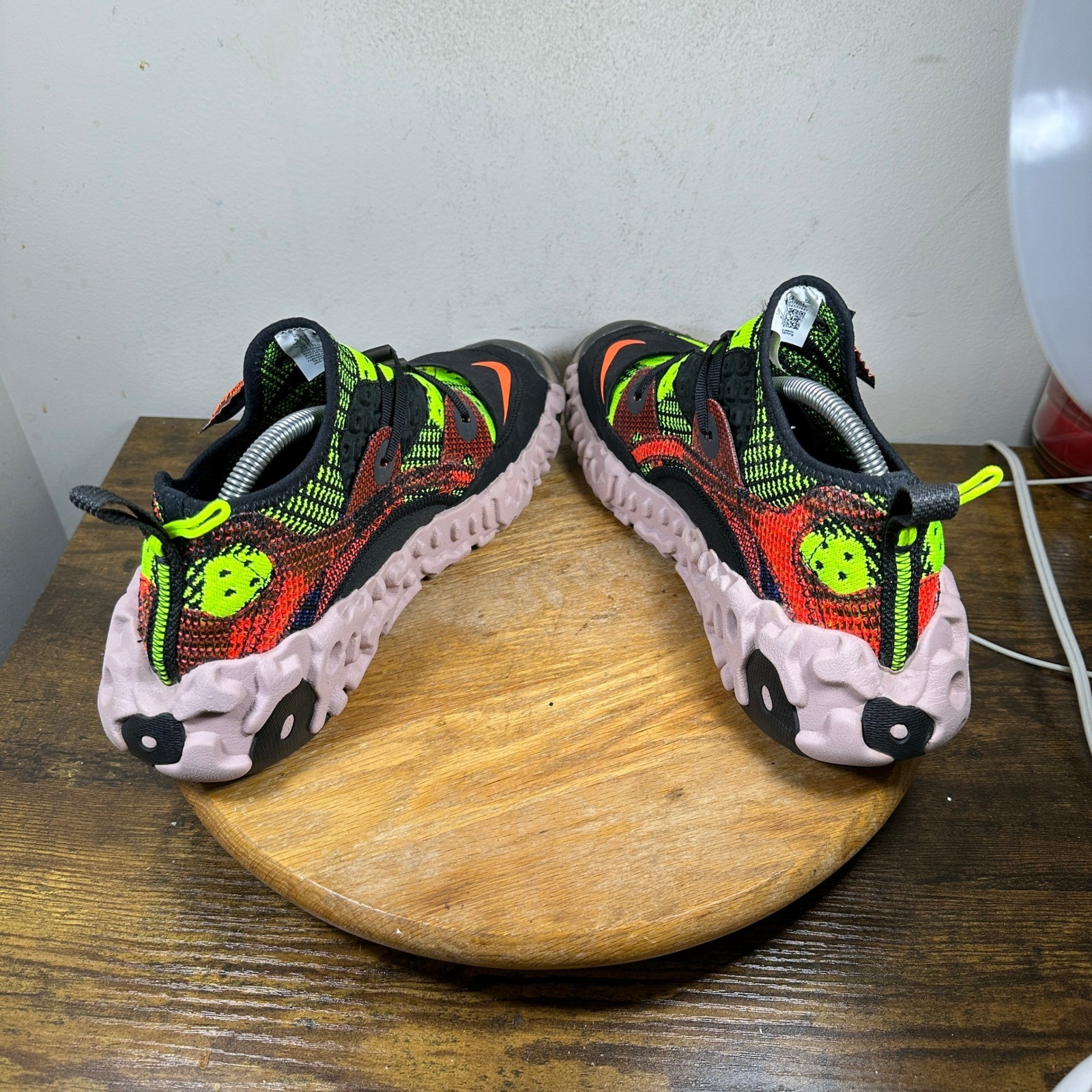 Nike ISPA Overreact Flyknit Black Volt Crimson CD… - image 9