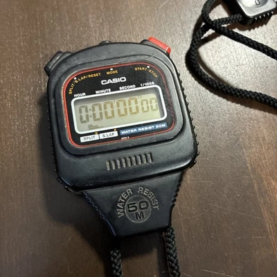 Vintage Casio HS-10W Stopwatch Working Japan - Image 1 of 3