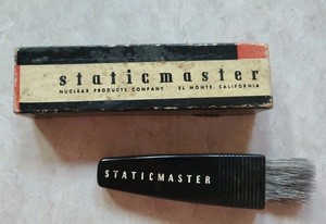 Vintage StaticMaster Brush 1" Stereo Camera Equipment Nuclear Products Company