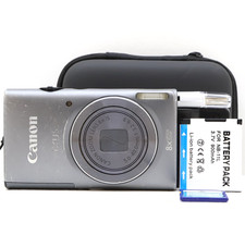 Canon IXUS 140 16.0MP Compact Digital Camera Grey Tested Full Kit
