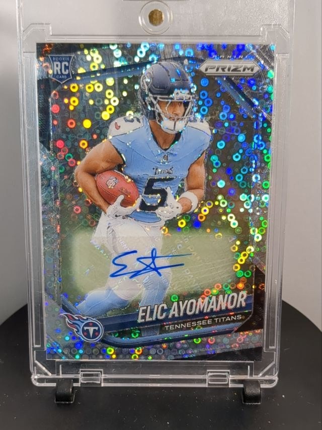 2025 Prizm Elic Ayomanor 321 RC White Sparkle auto