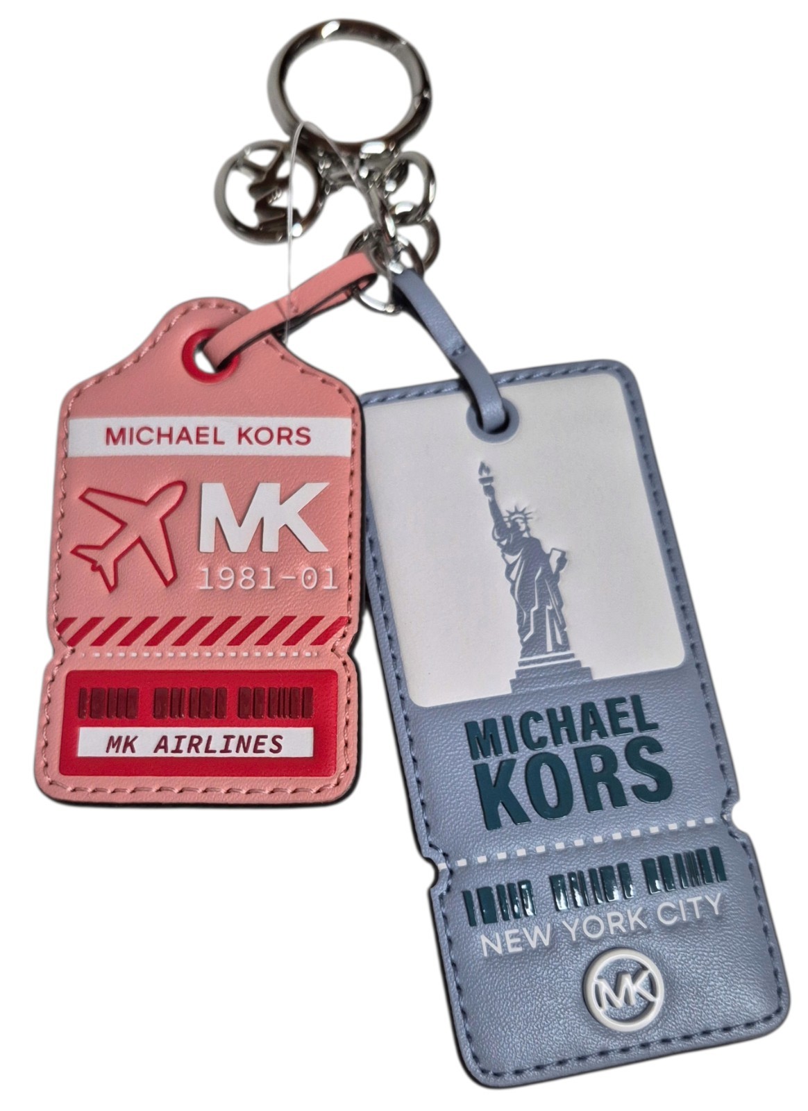 Tag Key Chain Bag Charm Dk Sangria Silver 35r6sgfk4y New