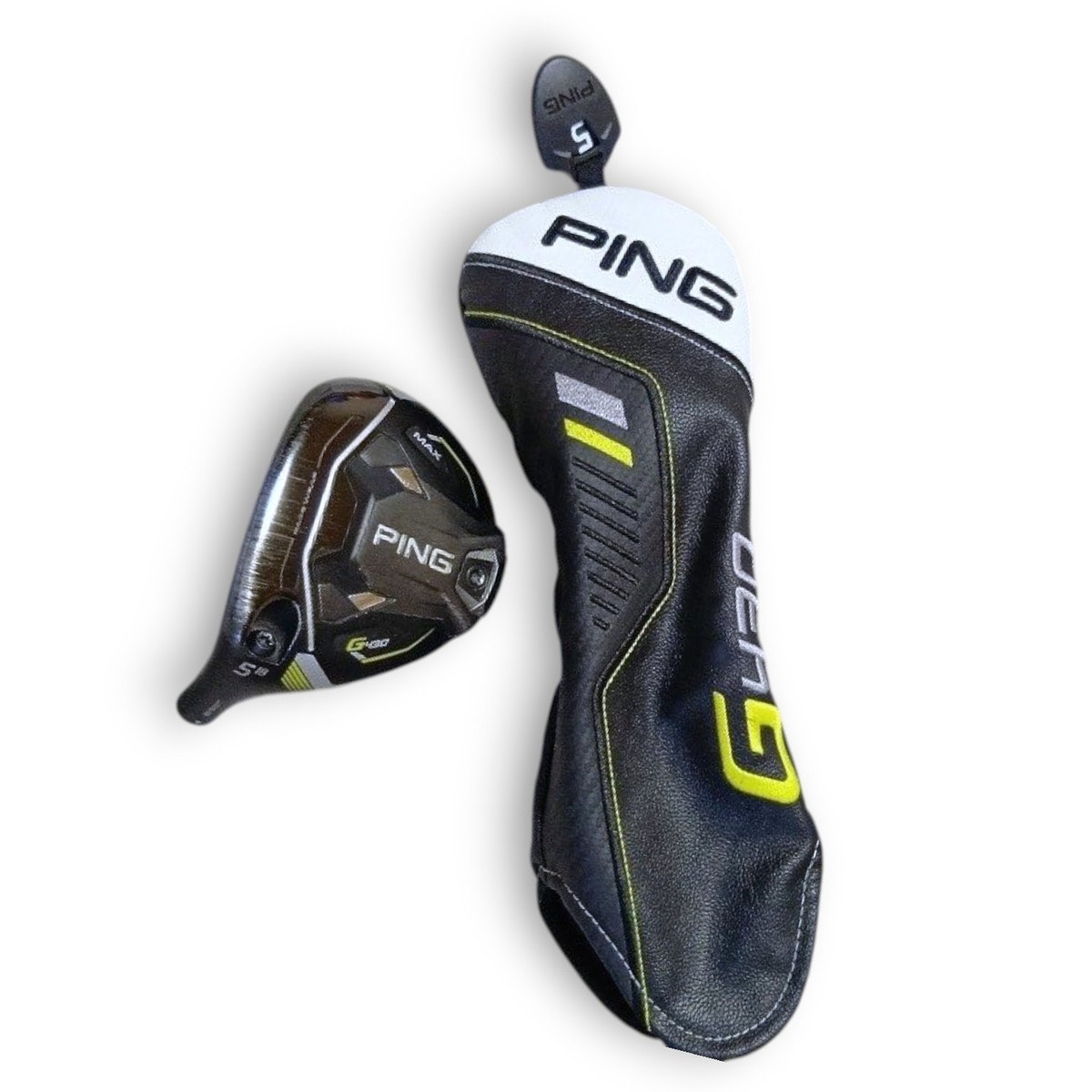 PING G430 MAX 5W 18 Degree Fairway Wood Head with Cover Used LH +