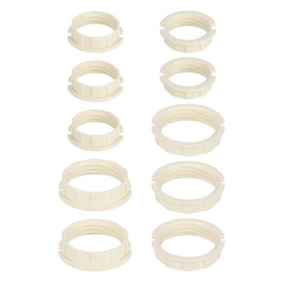 5Set G9 Light Socket Ring Plastic for 1-1/16in & 3/4in Thread Diameter G9 Socket