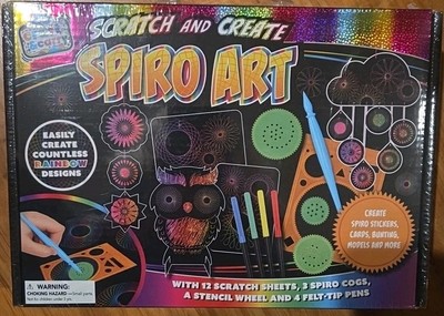 Bookoli Scratch And Create SPIRO ART Case Create Rainbow Designs