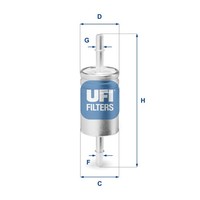 UFI Kraftstofffilter 31.740.03 FüR Alfa Romeo Passend FüR Fiat