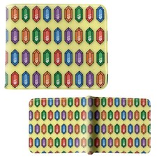 The Legend of Zelda - Rupees Pattern 4.5" Bi-Fold Wallet NEW Billfold