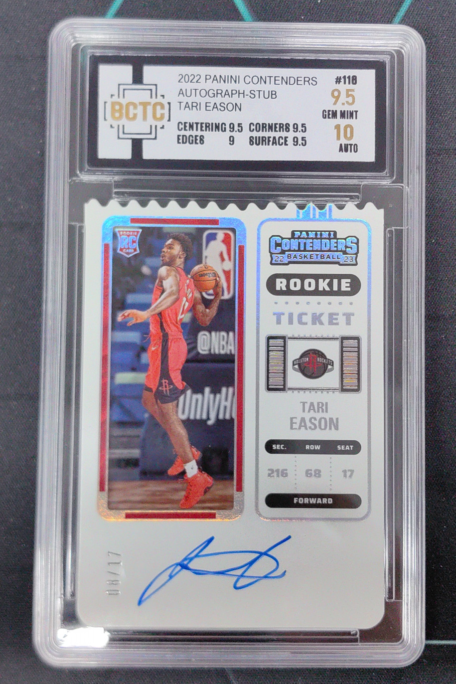 2022-23 Panini Contenders Tari Eason Rookie Ticket Auto Stub RC /17 #116