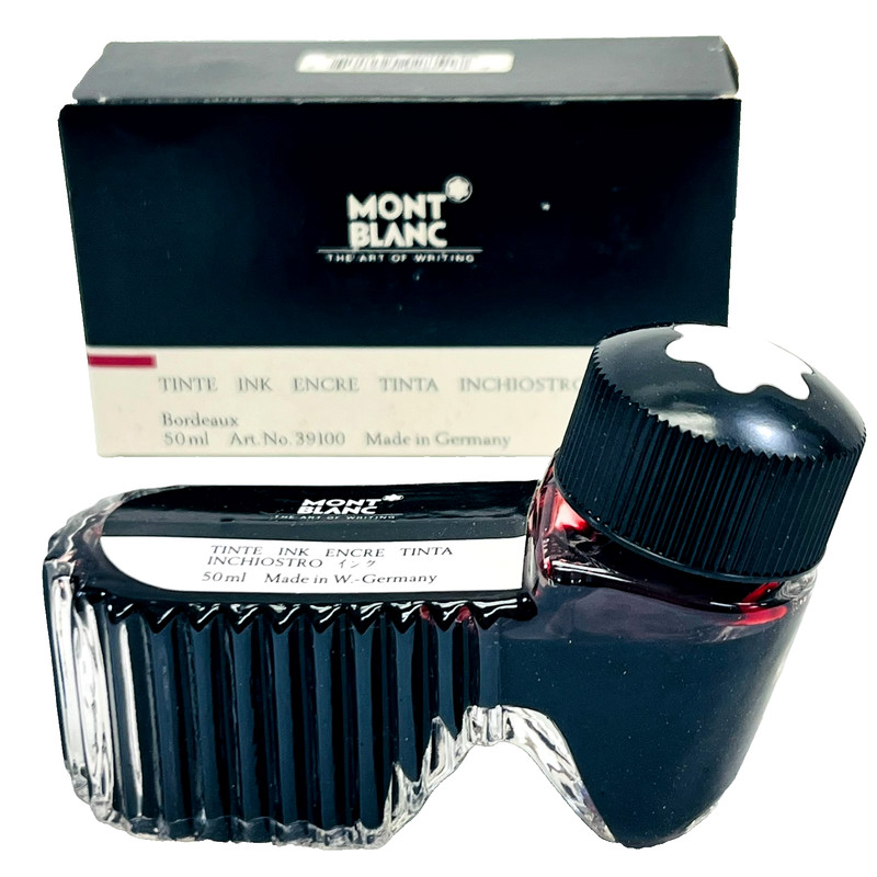 Vintage Montblanc Bordeaux 50ml Ink Bottle No39100 Luxury Writing W. Germany