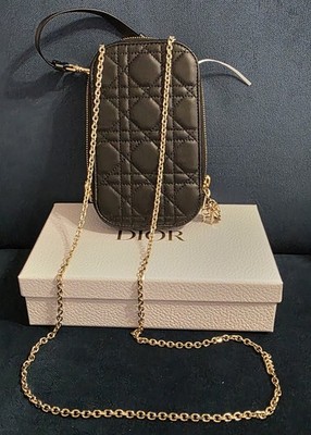 CHRISTIAN DIOR  LADY DIOR CALL'in PHONE HOLDER LAMBSKIN