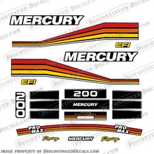 Fits Mercury 200 Racing Pro Max Decal Kit