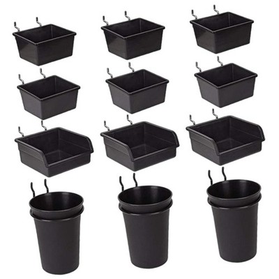 Wallpeg Pegboard Bins Garagenaufbewahrungssystem Wallpeg mit Haken