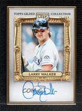 2024 Gilded Collection Gold Framed Hall of Famer 76/99 Larry Walker Auto 06bg