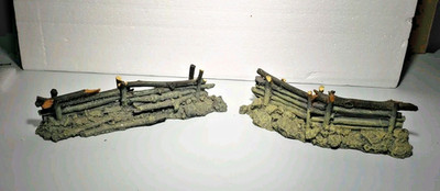 KING & COUNTRY SP003 LOG STONE DEFENSE WORKS 2-PIECE DIORAMA SET RETIRED EUC