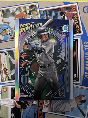 2024 Bowman Chrome George Lombard Jr Prospect Power-Up - Yankees