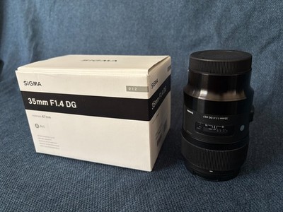 Sigma Art 35mm f/1.4 DG Wide Angle Lens with original packaging