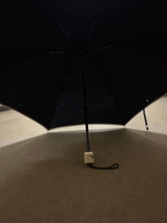 BURBERRY Foldable Umbrella Dot Pattern Black Beig… - image 3