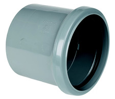 FloPlast SP124 Grey Push-fit Underground drainage Coupler (Dia)110mm