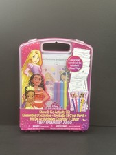 Disney Princess Stow  Go Activity Kit -Color  Stickers, 3 Ages