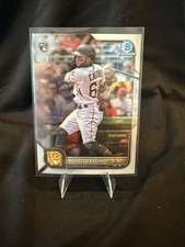 Topps 2022 Bowman Chrome Rodolfo Castro Rookie Pittsburgh Pirates Card #20. rookie card picture