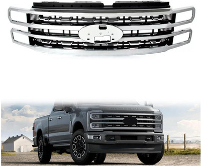 Chrome Grille Compatible with 2023-2024 Ford F-250 F-350 Super Duty, OEM #PC3B-8