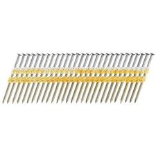 Senco KD28ASBS Series Collated Nail, Plastic Strip Collation, 3-1/4 in L, Steel,