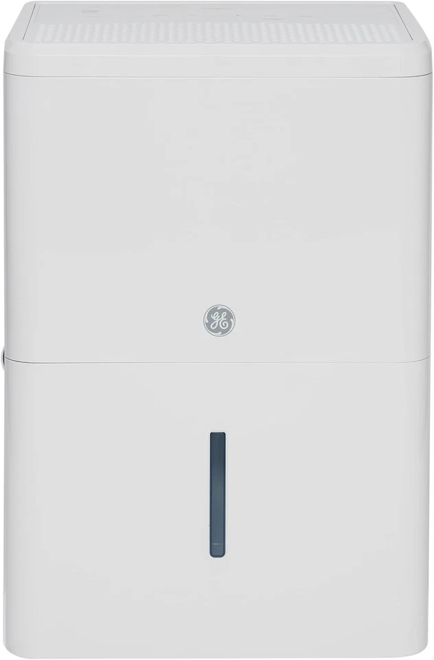 GE Portable Dehumidifier 50 Pint Daily Output with Smart Dry, Ultra Quiet, White