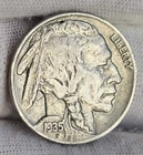 1935 Buffalo Nickel Full Date Rare USA Collector Rare Coin Philadelphia Mint 5c