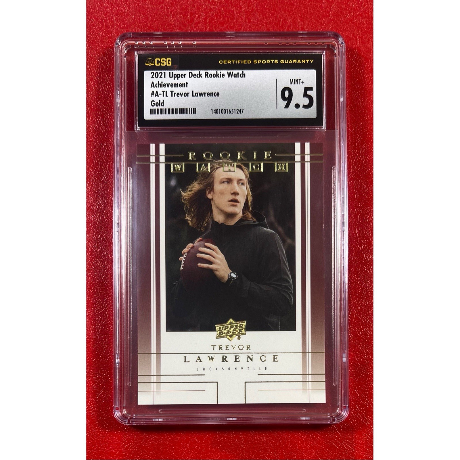 Trevor Lawrence Upper Deck Rookie Watch #ATL Achievements-Gold