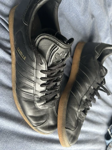 SUOLA ADIDAS GAZELLE GOMMA UOMO PELLE NERA USATA TAGLIA UK 9 5