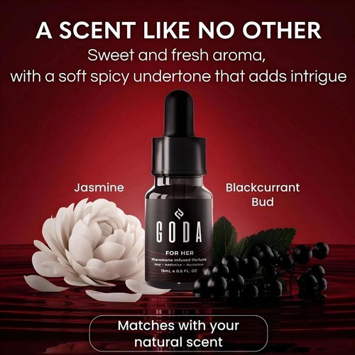 GODA For Her Pheromone Perf ume for Women Long-Last ing with Jasmine & Rose 1-4X - Picture 4 of 16