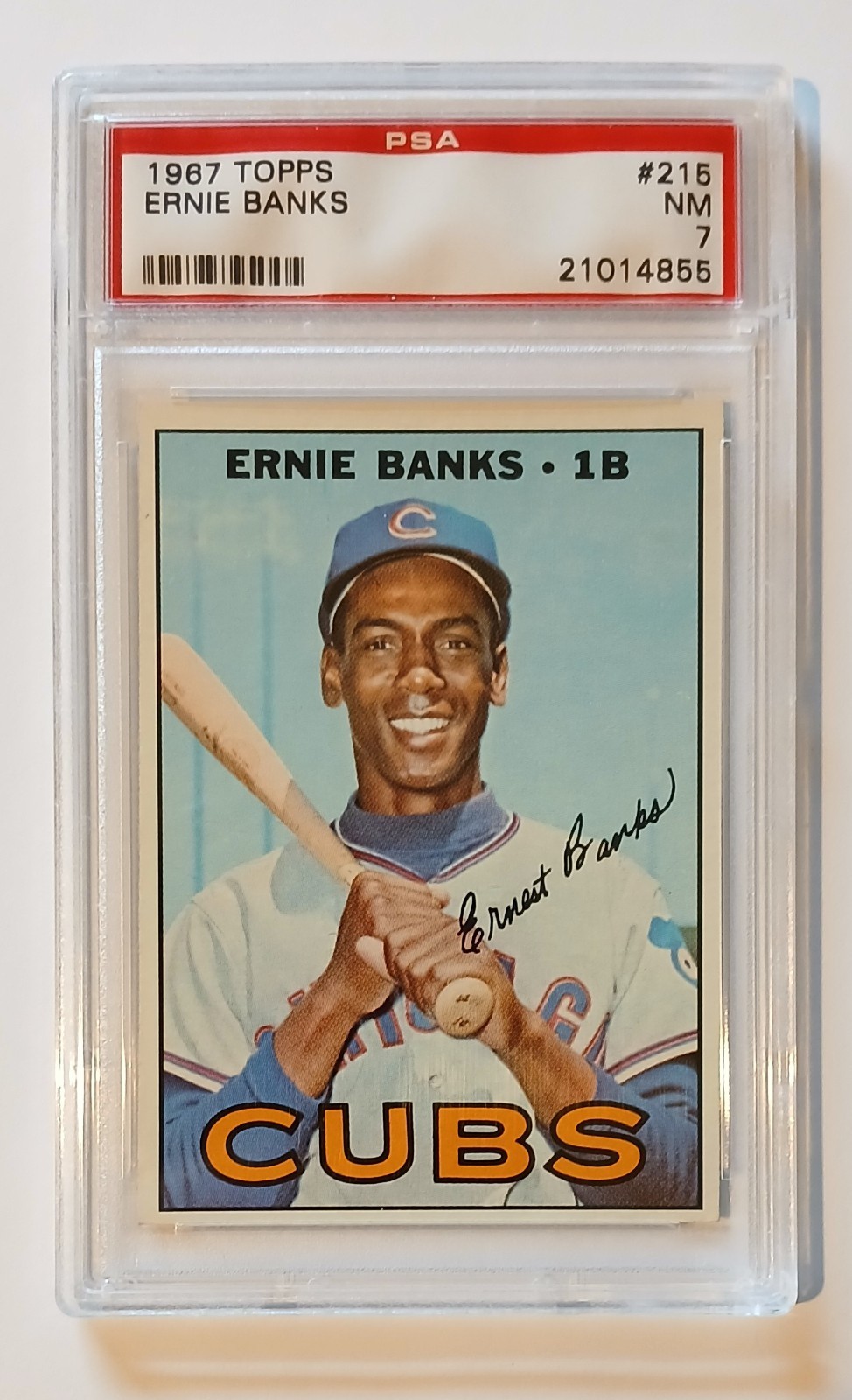 1967 Topps Ernie Banks #215 PSA 7