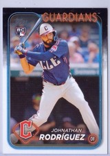 2024 Topps Update US283 Johnathan Rodriguez RC - Cleveland Guardians