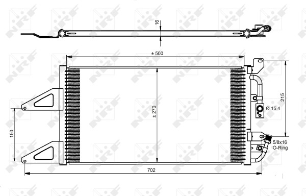 NRF 35489 Kondensator, Klimaanlage FüR Fiat,Lancia-image