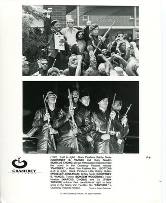 PANTHER-8X10 PROMO STILL-MARCUS CHONG-COURTNEY B. VANCE-PROTEST-1995