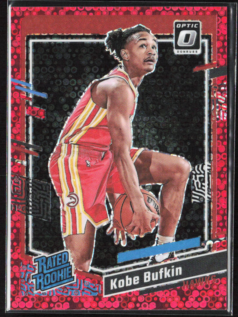 2023-24 Panini Donruss Optic Kobe Bufkin Red Fast Break Disco Prizm Rookie /75