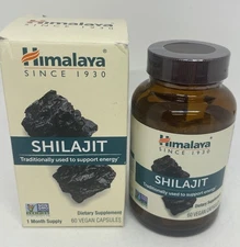 Himalaya Herbals Shilajit 60 vcaps **NEW SEALED** Exp 2/2027