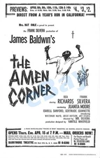 TRITON offers 14x22 REPRO 1965 B'way poster THE AMEN CORNER  James Baldwin drama