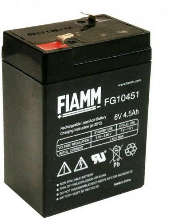 FIAMM SPA BATTERIA AL PIOMBO 6V 4,5AH FG10451