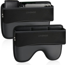 Universal Car Seat Gap Filler Organizer, Premium Suede Leather Car Seat Side Gap