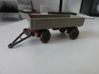 Wiking HO 400/19 2-axle. Truck Trailer Olive Grey/Tan Red, Tow Hook Integrated