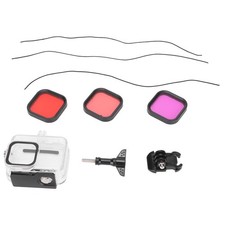 For Go Pro 8 Black Waterproof Case Filter Kit Housing Shell Filter Kit NEW
