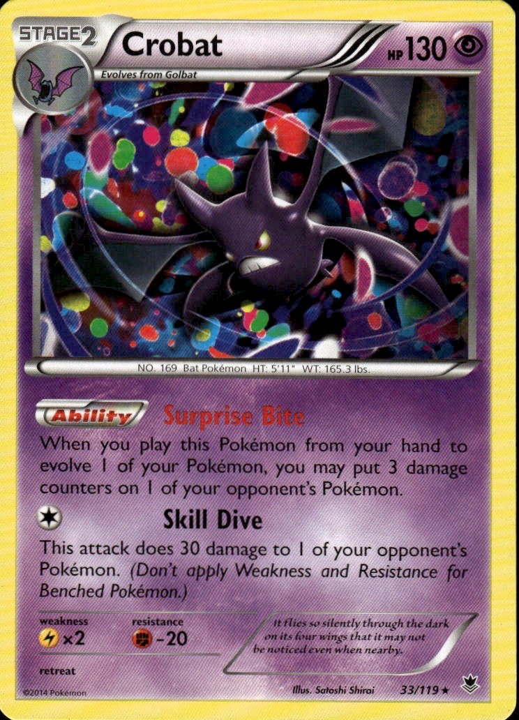 Crobat Rare XY - Phantom Forces 33/119 NM