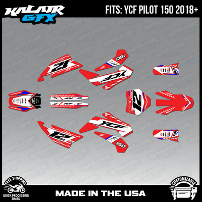 Graphics Kit for YCF Pilot 150 (2025+) Lethal Series-RED